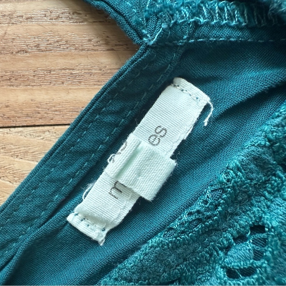 Maurices Teal Lace Skater Dress - Picture 4 of 8